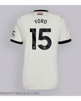 Manchester United Leny Yoro #15 Tricou Fotbal Replică 2024-25 Barbati Treilea